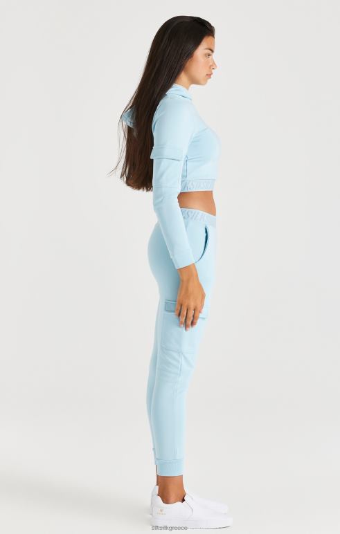 SikSilk κολλημένη κουκούλα φορτίου - μπλε κορίτσια ενδύματα 48N8Z328