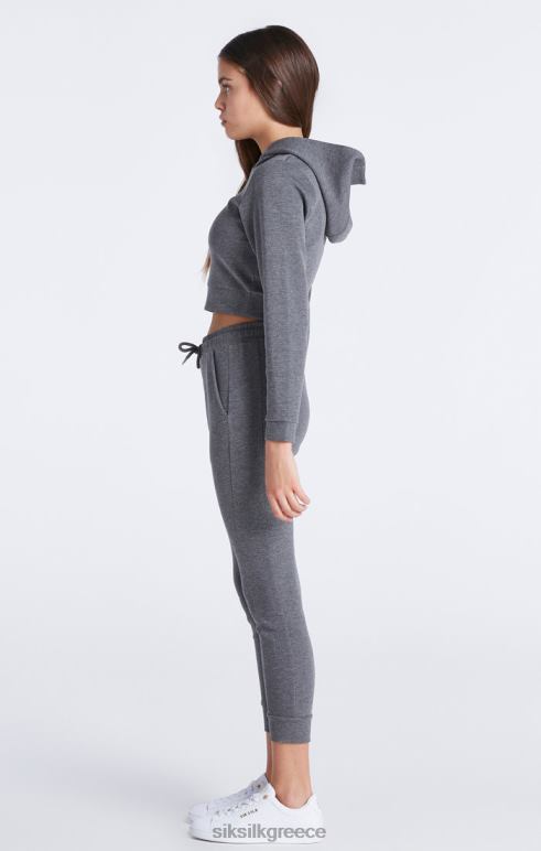 SikSilk γκρι μάργα υπογραφή κομμάτι κορυφή κορίτσια ενδύματα 48N8Z329