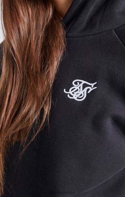 SikSilk μαύρο κουκούλα πρώτης ανάγκης κορίτσια ενδύματα 48N8Z335