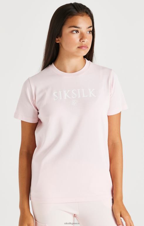 SikSilk επώνυμο μπλουζάκι - ροζ κορίτσια ενδύματα 48N8Z317
