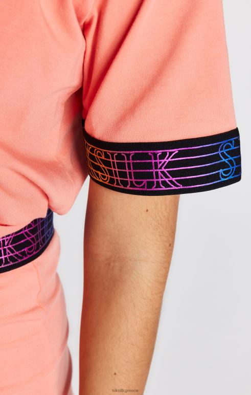 SikSilk T-shirt με κοραλί με ταινία κορίτσια ενδύματα 48N8Z326