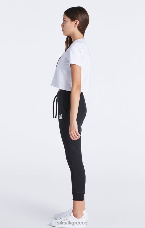 SikSilk λευκό cropped μπλουζάκι πρώτης ανάγκης κορίτσια ενδύματα 48N8Z321