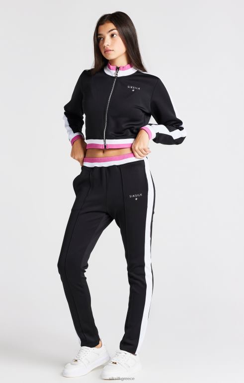 SikSilk μαύρο ρετρό σακάκι κορίτσια ενδύματα 48N8Z341