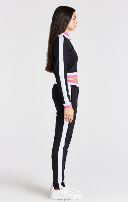 SikSilk μαύρο ρετρό σακάκι κορίτσια ενδύματα 48N8Z341