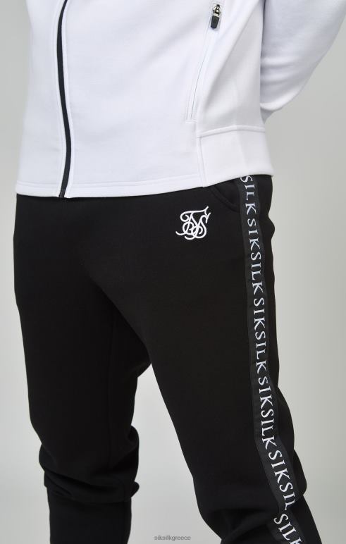 SikSilk Μαύρη ταινία 1/4 με φερμουάρ και σετ jogger άνδρες ενδύματα 48N8Z505