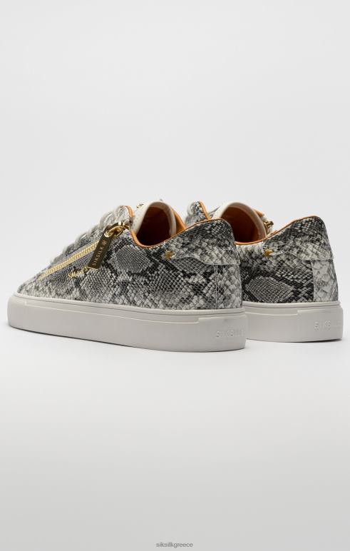 SikSilk εφέ λευκού δέρματος φιδιού kirkie άνδρες είδη υπόδησης 48N8Z16