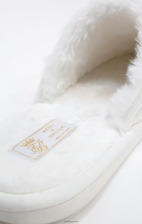 SikSilk x λευκές παντόφλες messi άνδρες είδη υπόδησης 48N8Z8