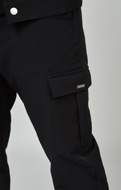 SikSilk μαύρο τρέξιμο φορτίου χρησιμότητας άνδρες ενδύματα 48N8Z509