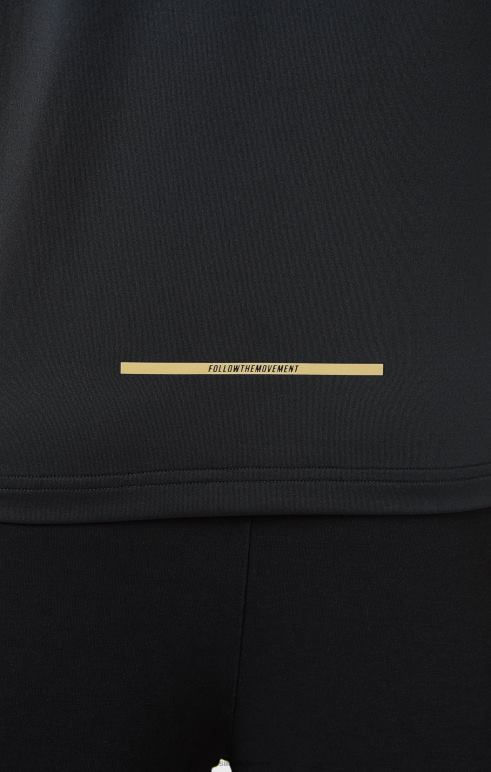 SikSilk μαύρο αθλητικό παντελόνι άνδρες ενδύματα 48N8Z520