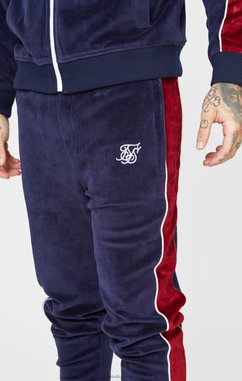 SikSilk ναυτικό βελούδινο παντελόνι πίστας άνδρες ενδύματα 48N8Z521