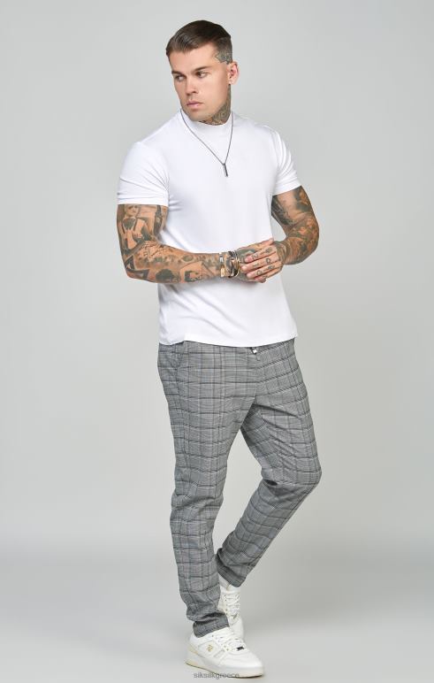 SikSilk γκρι κωνική εφαρμογή έξυπνα υφαντά joggers άνδρες ενδύματα 48N8Z524