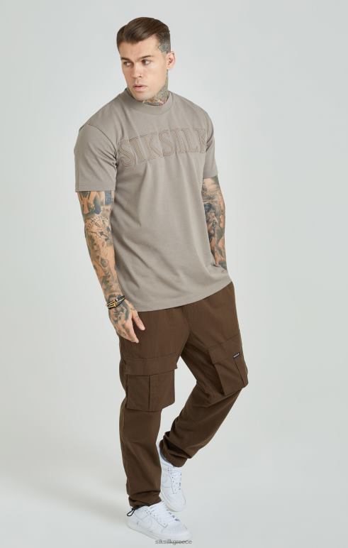 SikSilk καφέ ripstop cargo παντελόνι άνδρες ενδύματα 48N8Z514