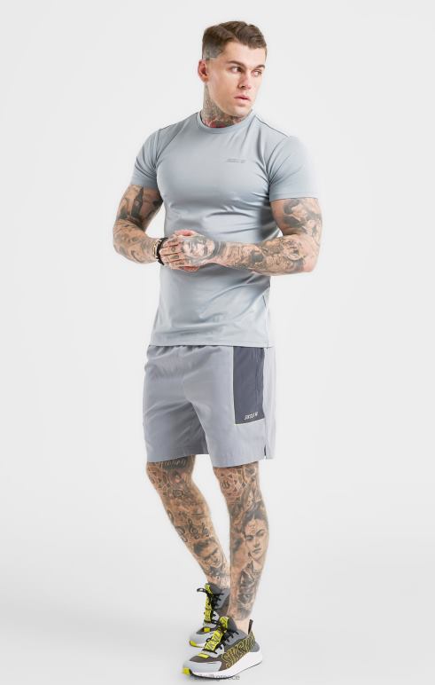 SikSilk γκρι αθλητική μάργα υφαντό κοντό άνδρες ενδύματα 48N8Z565