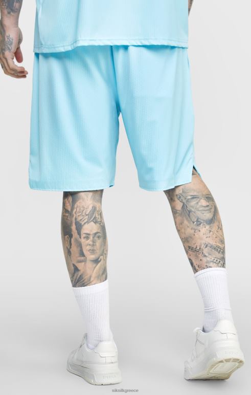 SikSilk μπλε πλέγμα χαλαρή εφαρμογή κοντά άνδρες ενδύματα 48N8Z575
