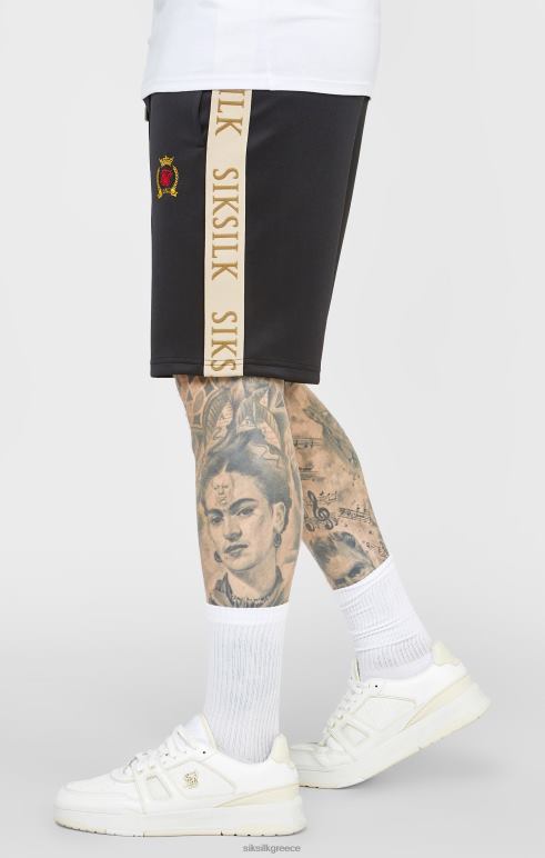 SikSilk κοντό μαύρο λοφίο άνδρες ενδύματα 48N8Z577