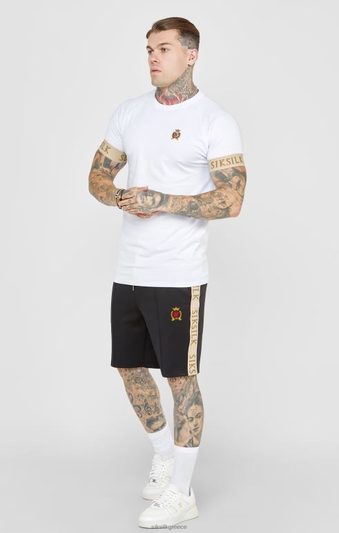 SikSilk κοντό μαύρο λοφίο άνδρες ενδύματα 48N8Z577
