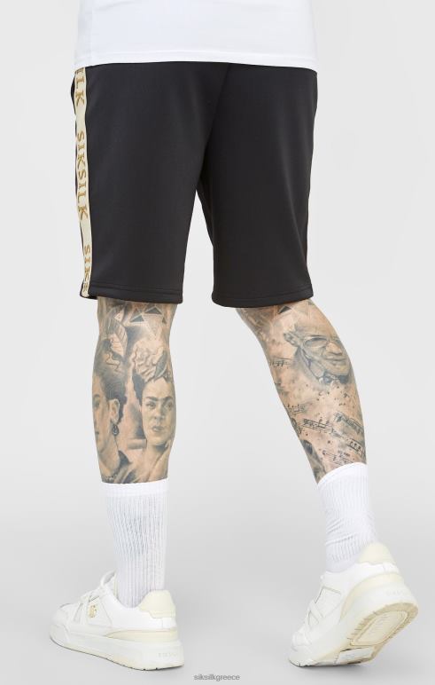 SikSilk κοντό μαύρο λοφίο άνδρες ενδύματα 48N8Z577