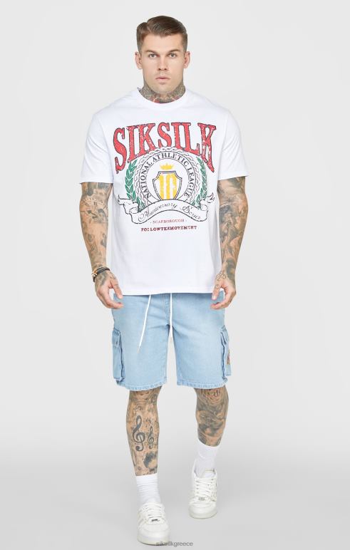 SikSilk μπλε τζιν με ελαστική μέση άνδρες ενδύματα 48N8Z588