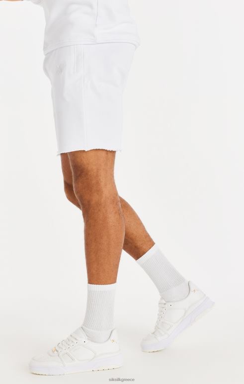SikSilk χαλαρή πτήση ακατέργαστη σορτς - λευκό άνδρες ενδύματα 48N8Z589