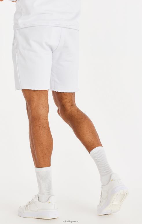 SikSilk χαλαρή πτήση ακατέργαστη σορτς - λευκό άνδρες ενδύματα 48N8Z589