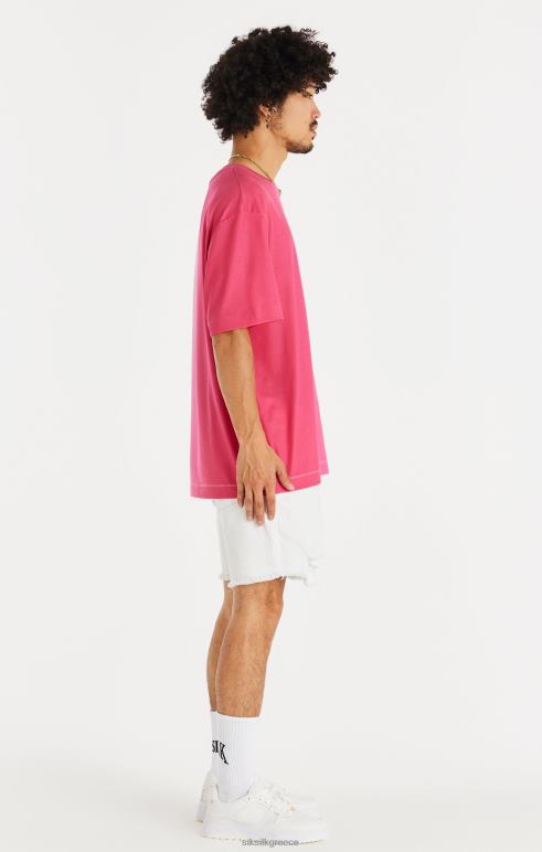 SikSilk λευκό ακατέργαστο στρίφωμα ταλαιπωρημένο τζιν κοντό άνδρες ενδύματα 48N8Z600