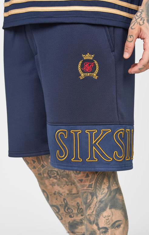 SikSilk ναυτικό κέντημα χαλαρό κοντό άνδρες ενδύματα 48N8Z607
