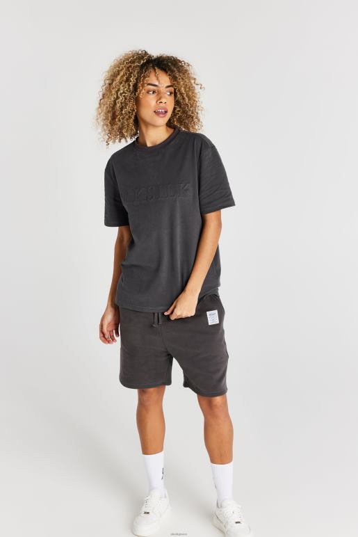 SikSilk μαύρο foundation jogger κοντό άνδρες ενδύματα 48N8Z602
