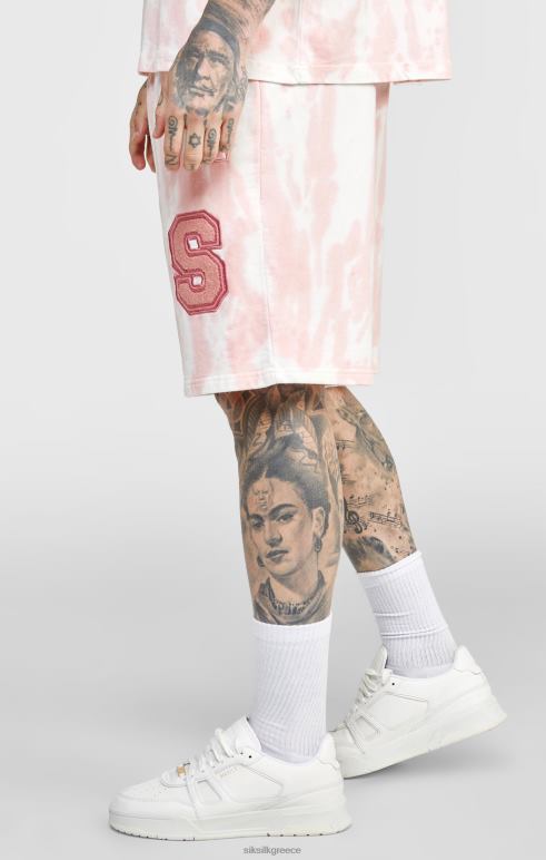 SikSilk ροζ γραβάτα βαφή jogger κοντά άνδρες ενδύματα 48N8Z574