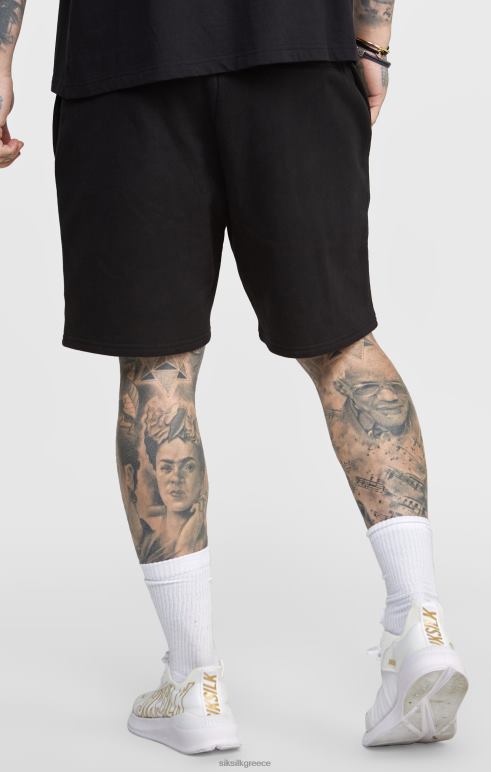 SikSilk μαύρο jogger κοντή με λωρίδα μέσης άνδρες ενδύματα 48N8Z610