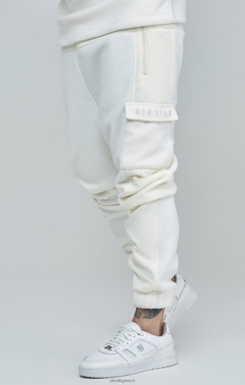 SikSilk εκρού πολικό φλις χαλαρό jogger άνδρες ενδύματα 48N8Z531