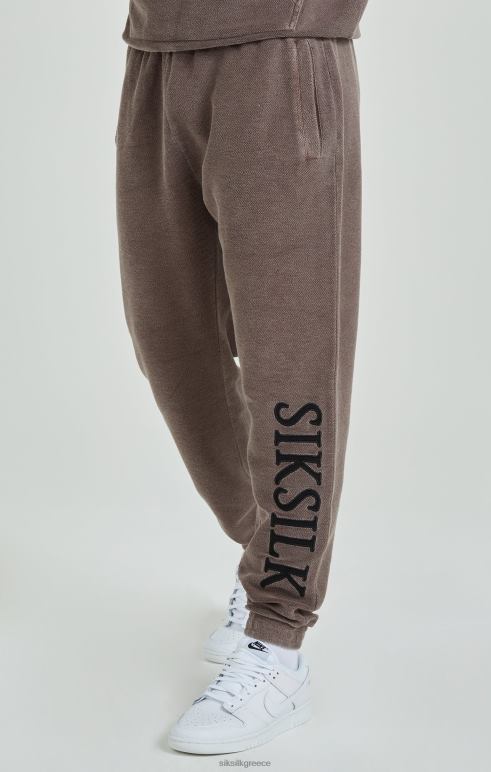 SikSilk καφέ βαρέων βαρών loopback χαλαρά joggers άνδρες ενδύματα 48N8Z537