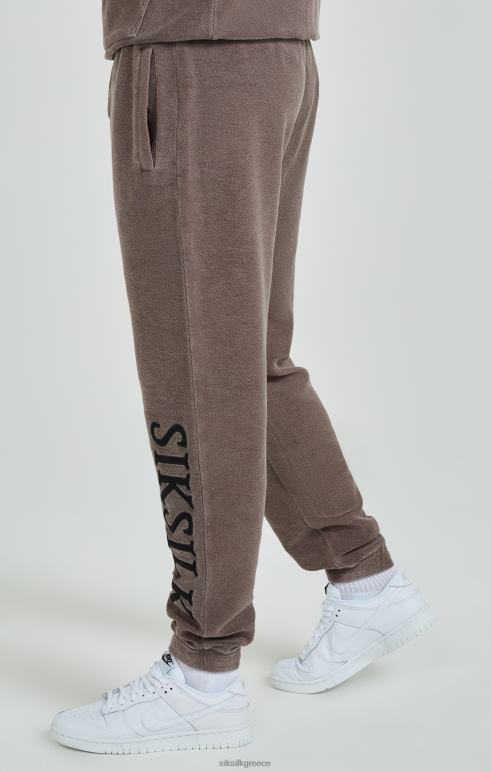 SikSilk καφέ βαρέων βαρών loopback χαλαρά joggers άνδρες ενδύματα 48N8Z537