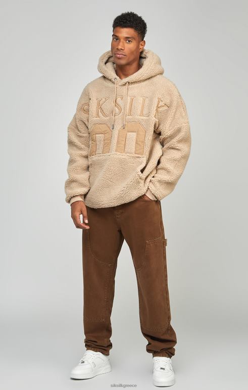 SikSilk καφέ ίσια εφαρμογή τζιν ξυλουργού άνδρες ενδύματα 48N8Z549