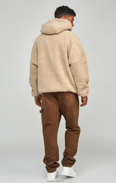 SikSilk καφέ ίσια εφαρμογή τζιν ξυλουργού άνδρες ενδύματα 48N8Z549