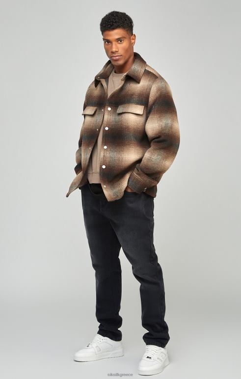 SikSilk μαύρο τζιν τζιν σε ίσια κοπή άνδρες ενδύματα 48N8Z560