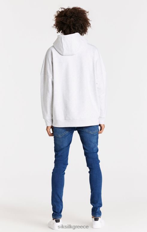 SikSilk μπλε ταλαιπωρημένο slim fit jean άνδρες ενδύματα 48N8Z563