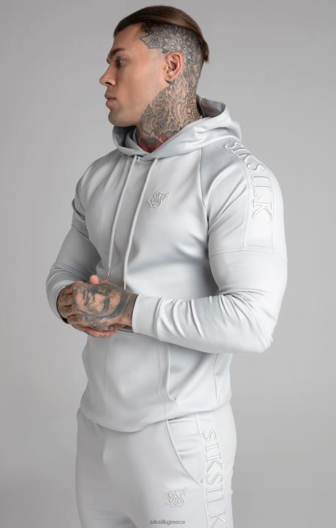 SikSilk γκρι πάνελ κουκούλα άνδρες ενδύματα 48N8Z411