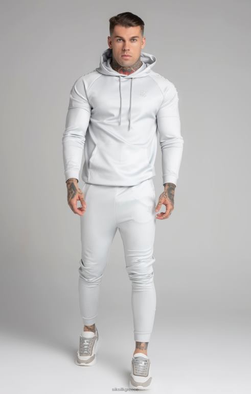 SikSilk γκρι πάνελ κουκούλα άνδρες ενδύματα 48N8Z411