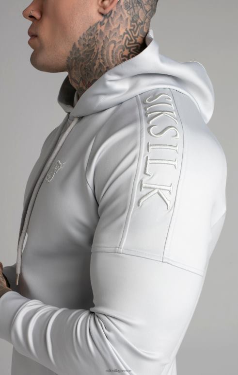 SikSilk γκρι πάνελ κουκούλα άνδρες ενδύματα 48N8Z411