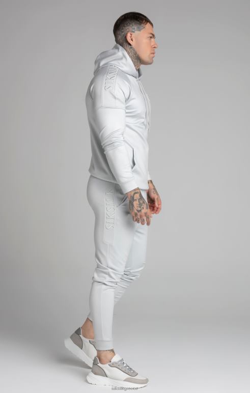 SikSilk γκρι πάνελ κουκούλα άνδρες ενδύματα 48N8Z411