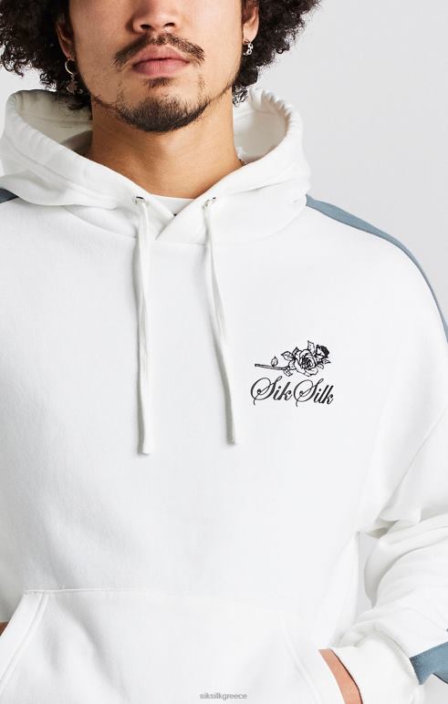 SikSilk κουκούλα μεγάλου μεγέθους σε λευκό τριαντάφυλλο άνδρες ενδύματα 48N8Z433