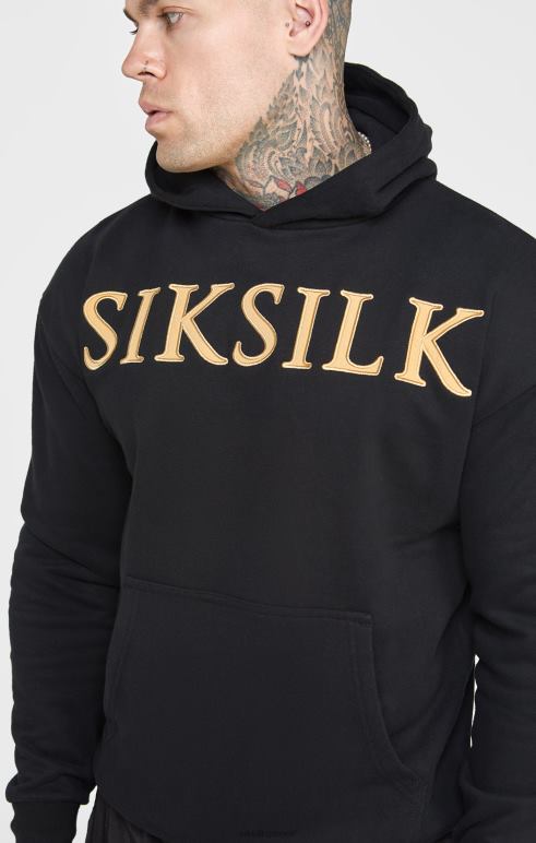 SikSilk χρυσό απλικέ κουκούλα άνδρες ενδύματα 48N8Z436