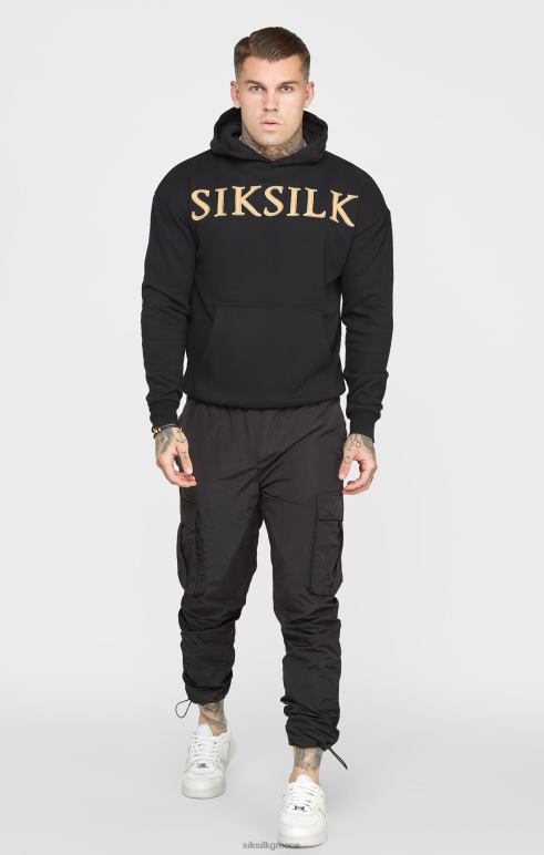 SikSilk χρυσό απλικέ κουκούλα άνδρες ενδύματα 48N8Z436