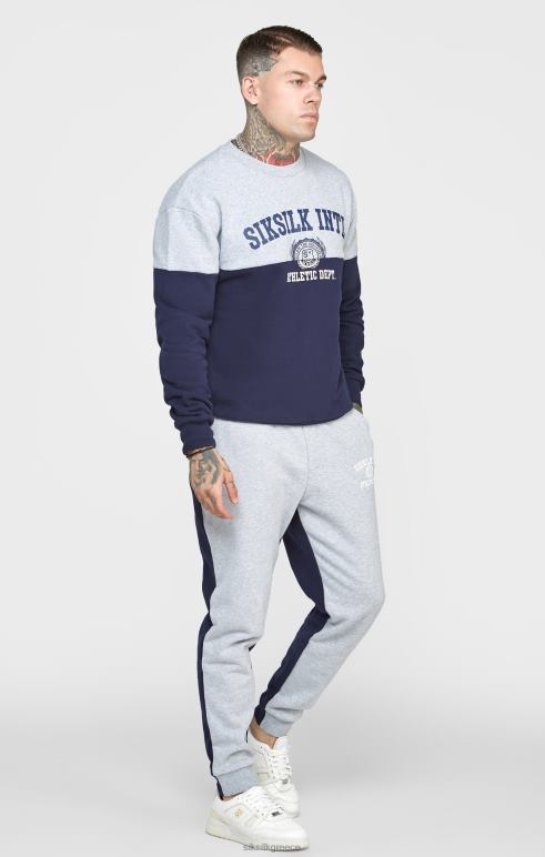 SikSilk navy κόβω και ράβω υπερμεγέθη ιδρώτα άνδρες ενδύματα 48N8Z437