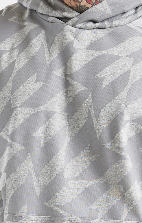 SikSilk x Ασημένια κουκούλα Messi άνδρες ενδύματα 48N8Z447