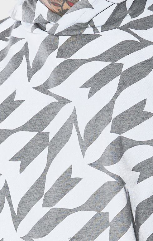 SikSilk x Ασημένια κουκούλα Messi άνδρες ενδύματα 48N8Z447