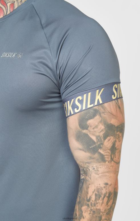 SikSilk κάρβουνο αθλητικό μπλουζάκι τεχνολογίας άνδρες ενδύματα 48N8Z365