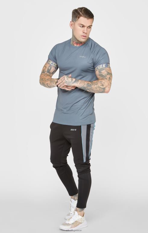 SikSilk κάρβουνο αθλητικό μπλουζάκι τεχνολογίας άνδρες ενδύματα 48N8Z365