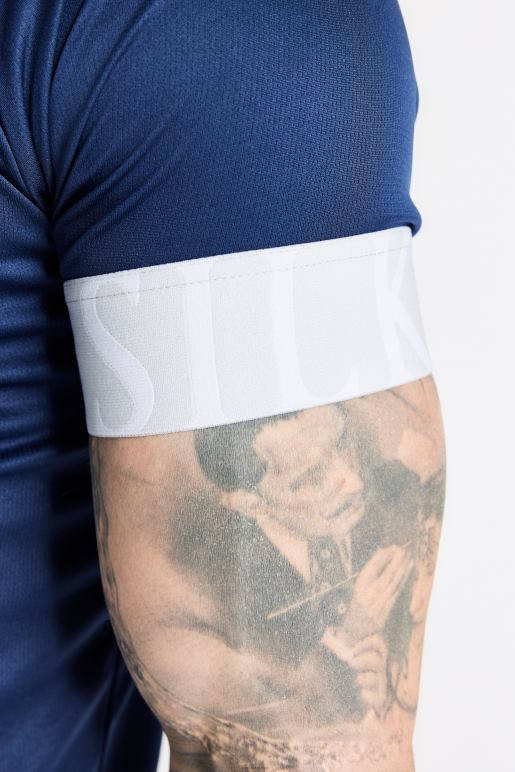 SikSilk ναυτικό ελαστικό μπλουζάκι με μανσέτα άνδρες ενδύματα 48N8Z369