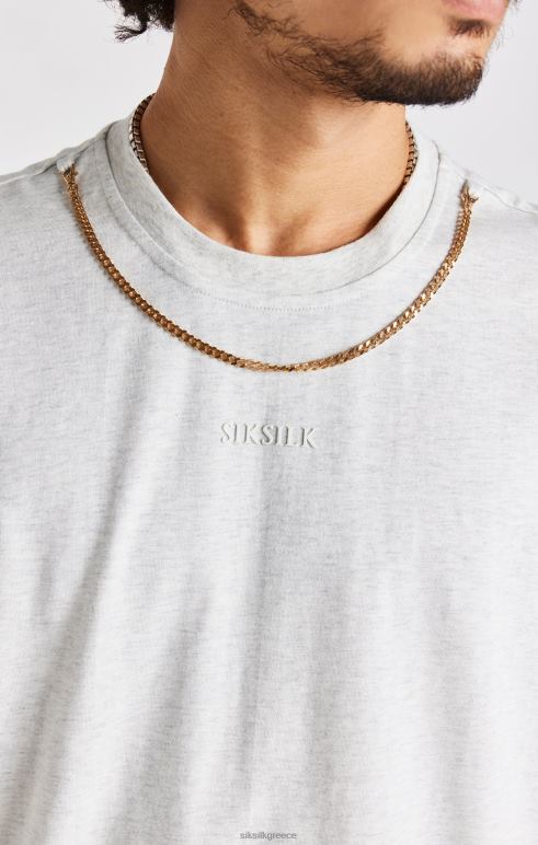 SikSilk μπλουζάκι με αλυσίδα από μάργα χιονιού άνδρες ενδύματα 48N8Z388